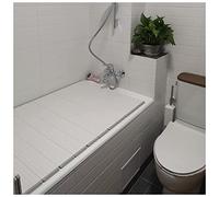 Waterproof Folding Bathtub Cover - Polypropylene Lid 1cm Thick Bath Tray for Milk Baths & Spa Supports 10kg Available in 8 Sizes (120cm x 75cm)