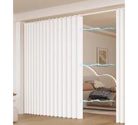 Waterproof Folding Sliding Room Divider - Versatile 160x200cm White Door for Kitchen & Closet | Stylish Interior Solution, Space Saver & Privacy Enhancer