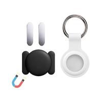 Waterproof for AirTag Holder 2Pacs,Magnetic Holder Case for Airtag,Keyring for Apple AirTag 1st & 2nd Generation,GPS Tracker Protection Shell,Applicable for Keys,Cars,Bicycles,Motorcycles,Luggage