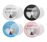 Waterproof for Airtag Holder Kids Hidden, Safety Pins Hidden Inside Clothes or Backpack, GPS Tracker Case for Children Elderly (Blue, White, Black, Pink)