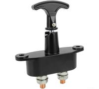 Waterproof for battery Kill Switch 200A for m10 Terminal Waterproof | Fits for top post terminals, 15-17mm cone negative post, 12V systems, knob type operation, secure fit