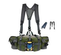Waterproof for Hiking, Waist Bag, Bottle Holder, Adjustable Travel Accessory with Durable Waterproof Design | Waterproof Hiking Fanny for Running, Jogging, Fishing, army green, Consulte la descripción