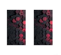 Waterproof For Honeycomb Style Car Door Post Decals 2 Pieces B Pillar Stickers Suitable for Various Vehicle Models and Surfaces (D)