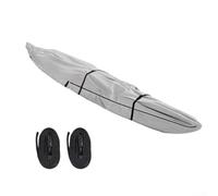 Waterproof For Kayak Cover Featuring Secure Zipper And Silver Coating For Canoe Surfboard Outdoor Protection Gray 16ft(16FT)