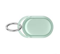 Waterproof for TPU Case For Xiaomi for Smart Tag Shockproof Protective Cover Carabiner Hook Transparent Secure Attachment For Backpack Keychain Pet Collar(Transparent Green)