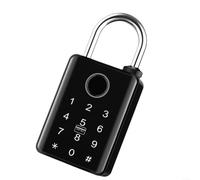 Waterproof For Tuya-Compatible Smart Padlock With Fingerprint Scan Password Keypad Mobile App For Unlock And Card Support 12-Month Standby(10mm)