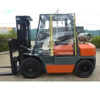 Waterproof Forklift Cab Enclosure Cover - Heavy Duty Universal Rain Canopy Protector for Trucks 6000 to 13000 lbs, Includes Windshield