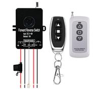 Waterproof Forward Reverse Remote Control Switch up to 168 FT,DC 5V to 48V /10A,Linear Actuator Controller for All Linear Motion actuators, Compatible with Truck, ATV and SUV Winch Wireless System