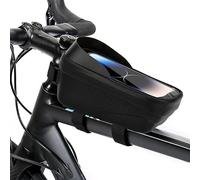 Waterproof Frame Bag Bicycle Mobile Phone Holder Bicycle Bag Frame Mobile Phone Case for Smartphones up to 7.2 Inches with TPU Sensitive Touchscreen and Rain Cover Handlebar Bag Top Tube Bag Bicycle