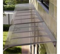 Waterproof Front Door Canopy - UV Protect Rain Canopy Roofing for Outdoor House Balcony Ga & Window Gray - 40x120cm