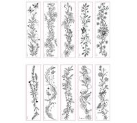 Waterproof Full Sleeve Temporary Tattoo Stickers - Long-Lasting Body Art for Arms, Legs & Chest - Realistic Fake Tattoo Kit (10 Sheets)