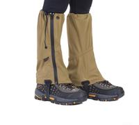 Waterproof Gaiters for Hiking and Skiing - Windproof Fabric Leg Guards - Adjustable Hook Closure for Mud and Sand Protection Brown Size 38-45