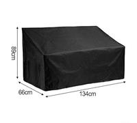 Waterproof Garden Bench Covers, Windproof and Tear Resistant, 210D Oxford Fabric with PU Lining, All Weather Protection for Outdoor Furniture (134 * 66 * 89cm)