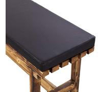 Waterproof Garden Bench Cush - 2/3 Seater Faux PU Leather, Non-Slip Removable Washable Cover, Thick Comfortable Foam for Outdoor Patio, Swing (Color 1, 120x30cm)