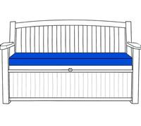 Waterproof Garden Bench Cushion 128x50x5cm Extra Thick Outdoor Seat Pads Only fit for Keter, Eden, Storage Benches & Swing Patio Cushion Durable & Easy to Clean Removable Cover (Royal Blue)