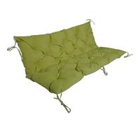 Waterproof Garden Bench Cushion 150x100x10cm - Outdoor Swing Pillow with Backrest for Patios, Terraces & Windows - Green Seat Cushion for 100/120/150cm Benches