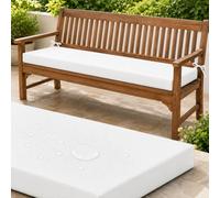 Waterproof Garden Bench Cushion, 5cm Foam with Non-Slip Base, 2/3/4 Seater