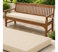 Waterproof Garden Bench Cushion, 5cm Foam with Non-Slip Base, 2/3/4 Seater