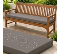 Waterproof Garden Bench Cushion, 5cm Foam with Non-Slip Base, 2/3/4 Seater