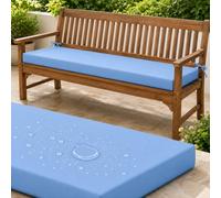 Waterproof Garden Bench Cushion, 5cm Foam with Non-Slip Base, 2/3/4 Seater