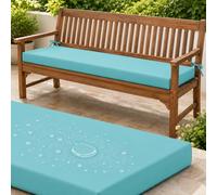 Waterproof Garden Bench Cushion, 5cm Foam with Non-Slip Base, 2/3/4 Seater