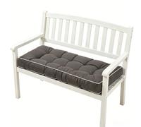 Waterproof Garden Bench Cushion - 8cm Extra Thick Tufted Seat Pad for 2 or 3 Seater Outdoor Furniture, Replacement Seating for Patio, Swing, Wooden Bench & Bay Window,NO30,110x45x8cm