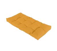 Waterproof Garden Bench Cushion 8cm Thick Non Slip Replacement Pads for 2/3/4 Seater Patio Swing & Hammock Weather Resistant Outdoor Furniture Cushion Loquat Yellow 140x60cm
