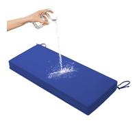 Waterproof Garden Bench Cushion for 2/3 Seater, Anti-Slip Outdoor/Indoor Seat Pad for Sofa, Windows, and Armchairs, Royal Blue, 120x35x8cm