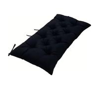 Waterproof Garden Bench Cushion for 2-3 Seaters 8cm Thick Comfortable Seat Pad for Indoor & Outdoor Patio Furniture Kitchen or Dining (Black 150x50x8cm)