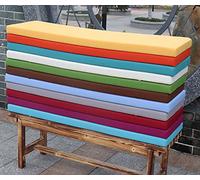 Waterproof Garden Bench Cushion Non Slip Foam Seat Pad for Outdoor and Indoor Furniture Long Zippered Bench Pillow for Patio Swing and Comfort Style