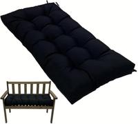 Waterproof Garden Bench Cushion Replacement Pad,with Non-Slip Straps, Extra Thick for Bench & Swing Chair