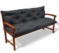 Waterproof Garden Bench Cushion with Backrest Luxury Soft Seat Pad for 2 3 Seater Swing Outdoor Patio Recliners Non Slip Large 100cm Lounge Chair Mat Comfortable and Durable Outdoor Furniture Cushion