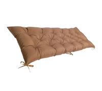 Waterproof Garden Bench Cushions 150x50cm - 8cm Thick Replacement Pads for 2/3 Seater Outdoor Swing Chairs, Light Brown, Comfortable Patio Seating Solution