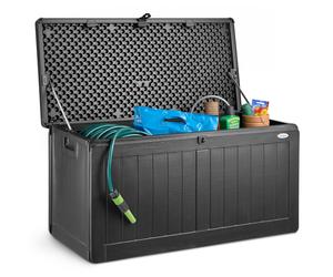 Waterproof Garden Box Plastic Outdoor Storage Utility Chest 190L Christow
