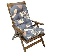 Waterproof Garden Chair Cushion - High Back, Fade-resistant Seat Pad for Indoor/Outdoor Patio, Rattan & Rocking Chairs, Comfortable & for Relaxation
