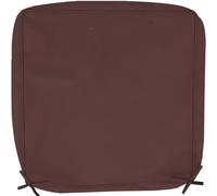 Waterproof Garden Cushion Cover with Zipper & Ties, UV Resistant Patio Replacement Slipcover, Removable Washable Outdoor Seat Back Cover for Patio Rattan Sofa Furniture(Dark coffee,55x55x10cm)