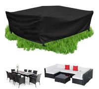 Waterproof Garden Fur Covers 260x210 cmOx Cloth Square &Outdoor Table & Chair Set Protect for Garden Terrace AllWeather Heavy Du