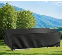 Waterproof Garden Furniture Cover 100x60x50cm - Heavy Duty 420D Oxford Fabric Windproof Rectangular Cover for Rattan Sofa Table & Chairs - Outdoor Protection & Durability