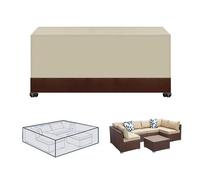 Waterproof Garden Furniture Cover 230x165x80cm Durable Rectangular Outdoor Table & Chair Protector for Rattan Furniture Heavy Duty 420D Patio Cover