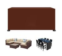 Waterproof Garden Furniture Cover 230x165x80cm Heavy Duty Rectangular Cover for Rattan Table & Chairs Durable 420D Outdoor Patio Protection