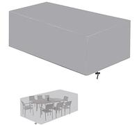 Waterproof Garden Furniture Covers 80x80x80cm Heavy Duty 420D Oxford Fabric Durable Patio Table & Sofa Cover Rattan Chair Protector for Outdoor Use