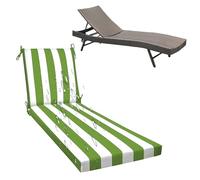Waterproof Garden Loun Cush 5cm/8cm, Non-Slip & Washable Patio Mattress for Sun Los, Hammoc, Balconies & Sofas, 180x60x8cm, Outdoor Seating t