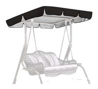 Waterproof Garden Replacement Canopy Cover for Swing Hammock - UV Resistant Water-Resistant Sun Shade Roof Perfect for Outdoor Seating and Summer Relaxation