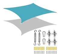 Waterproof Garden Shade Sail 3x6m Rectangular Tenda Parasole 95% UV Protection Durable 185g/m² Oxford Polyester for Patio Balcony Pool Outdoor Use