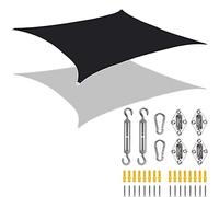 Waterproof Garden Shade Sail Rectangular UV Protection Canopy 95% UV Block 185g/m² Oxford Polyester Ideal for Patio Balcony Pool (L 2x5m)