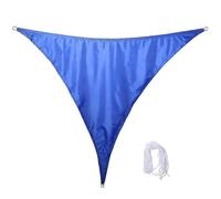 Waterproof garden shade sail, right-angle triangular awning, UV-resistant pool cover, dark blue, A