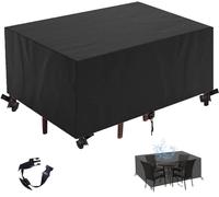 Waterproof Garden Sofa Cover 242x162x100cm 600D Polyester for Outdoor Patio Rectangular Rattan Chair & Table Protection