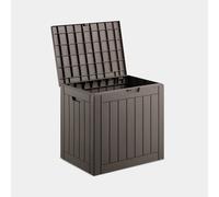 Vonhaus Garden Storage Box 118L, Outdoor Utility Chest, Weatherproof Plastic, Lockable Lid, Carry Handles