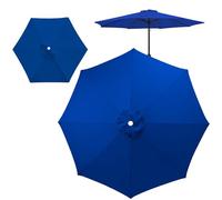 Waterproof Garden Umbrella Replacement Cover, Durable Thick Fabric for 6-8 Ribs Parasol, Ideal for Backyard and Pool Areas