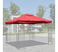 Waterproof Gazebo Canopy Replacement Top Cover 3x3m Outdoor Shelter Durable UV Protection Easy Install Perfect for Patio Garden Party Events